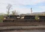 NS 2735, leading the SB V91 through the yard